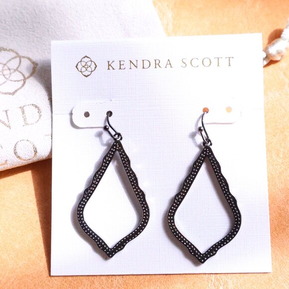 Kendra Scott Sophia Drop Earrings 🎀 Gunmetal - Picture 1 of 2